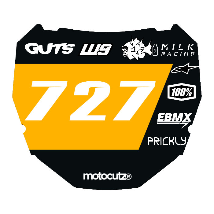 CUSTOM ODI NUMBER PLATE DECAL