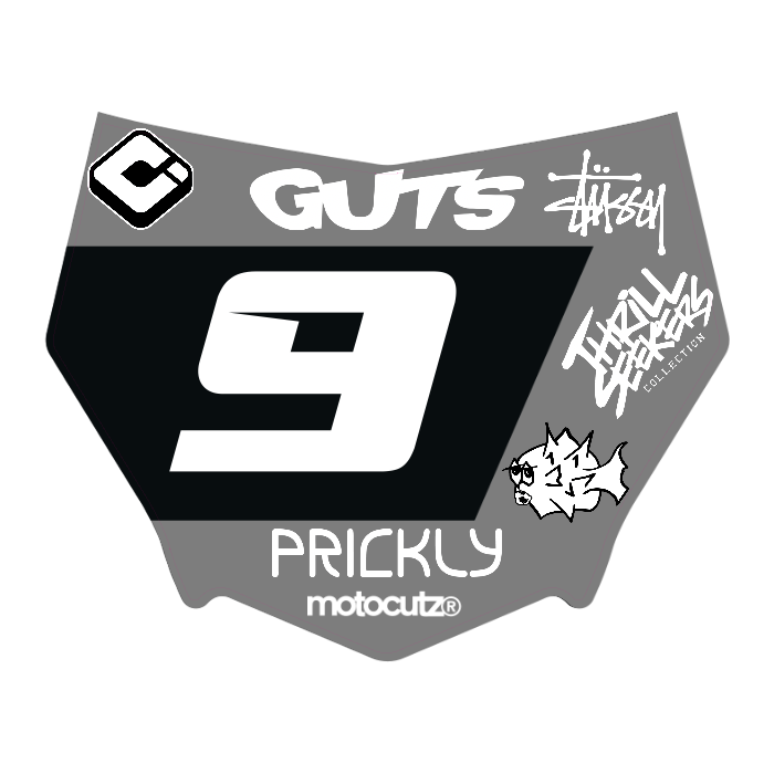 CUSTOM MOTOCUTZ FRONT PLATE DECAL