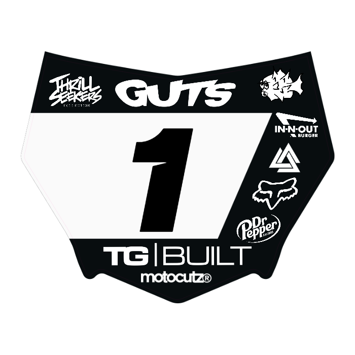 CUSTOM MOTOCUTZ FRONT PLATE DECAL