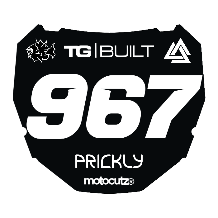 CUSTOM ODI NUMBER PLATE DECAL