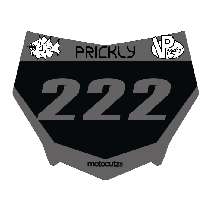 CUSTOM MOTOCUTZ FRONT PLATE DECAL