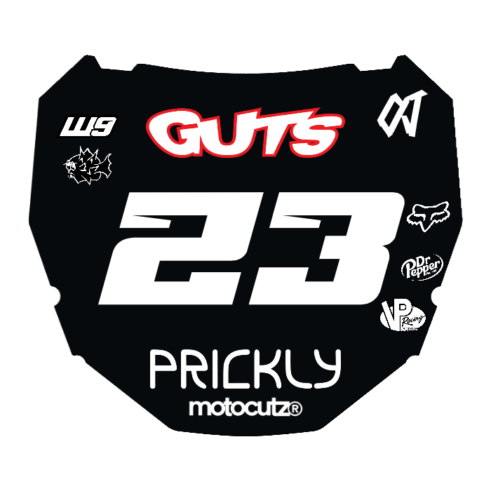 CUSTOM ODI NUMBER PLATE DECAL