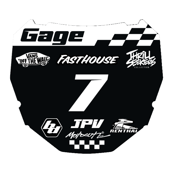 CUSTOM ODI NUMBER PLATE DECAL