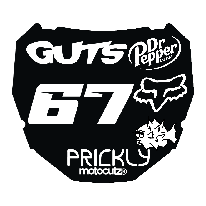 CUSTOM ODI NUMBER PLATE DECAL
