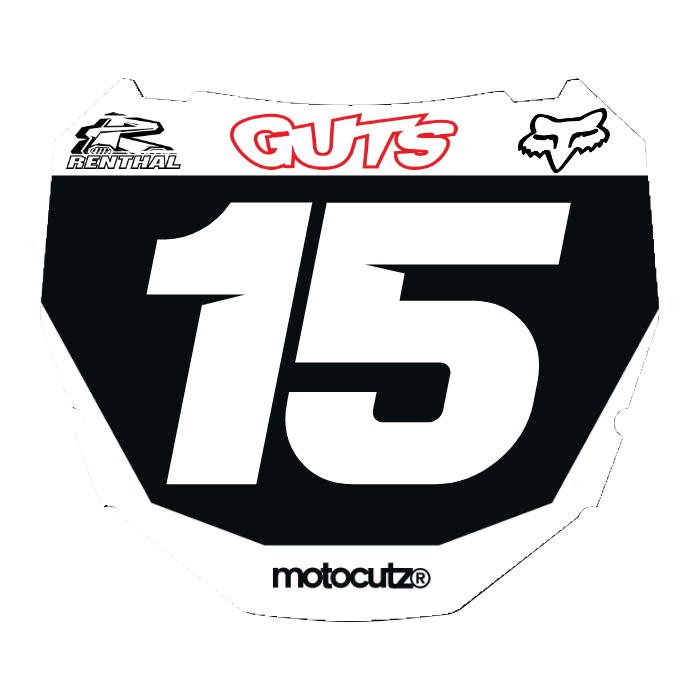 CUSTOM ODI NUMBER PLATE DECAL