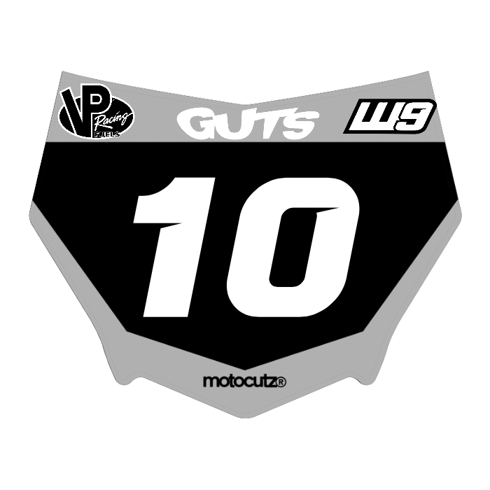 CUSTOM MOTOCUTZ FRONT PLATE DECAL