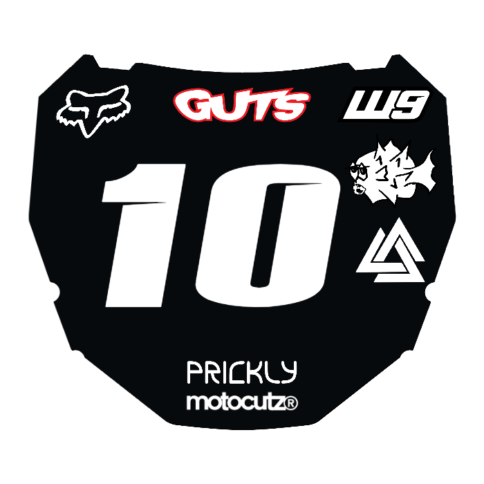 CUSTOM ODI NUMBER PLATE DECAL