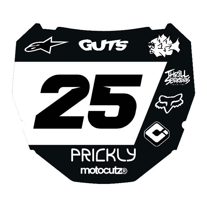 CUSTOM ODI NUMBER PLATE DECAL