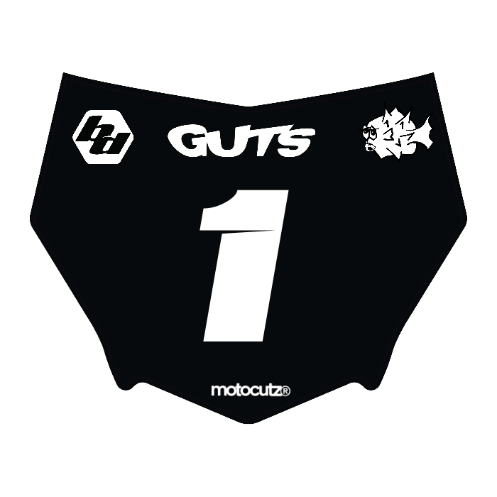 CUSTOM MOTOCUTZ FRONT PLATE DECAL