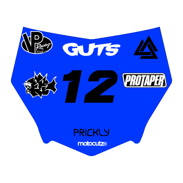 CUSTOM MOTOCUTZ FRONT PLATE DECAL