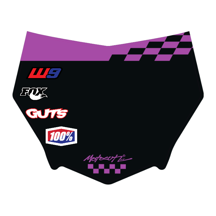 CUSTOM MOTOCUTZ FRONT PLATE DECAL
