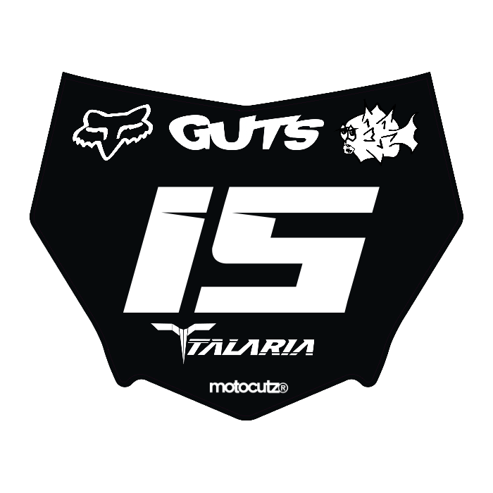 CUSTOM MOTOCUTZ FRONT PLATE DECAL
