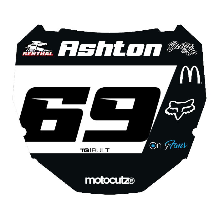 CUSTOM ODI NUMBER PLATE DECAL
