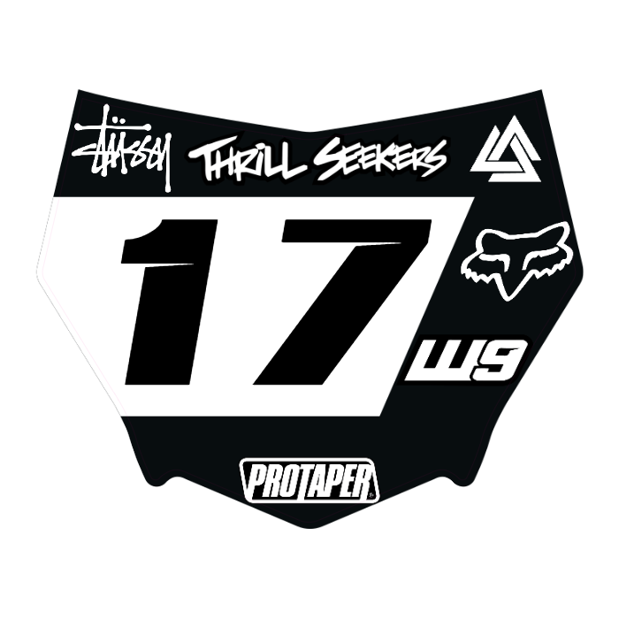 CUSTOM MOTOCUTZ FRONT PLATE DECAL