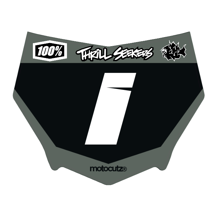CUSTOM MOTOCUTZ FRONT PLATE DECAL