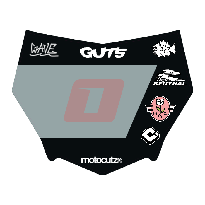 CUSTOM MOTOCUTZ FRONT PLATE DECAL