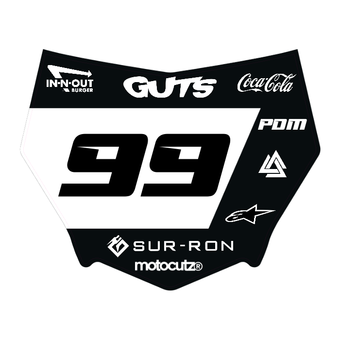 CUSTOM MOTOCUTZ FRONT PLATE DECAL