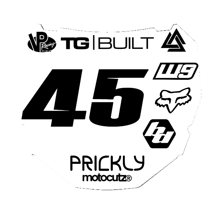 CUSTOM ODI NUMBER PLATE DECAL