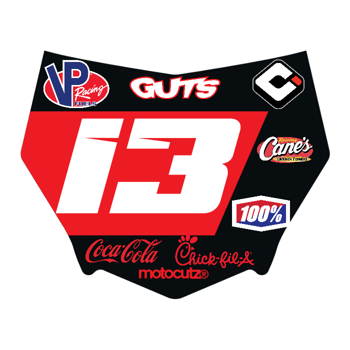 CUSTOM MOTOCUTZ FRONT PLATE DECAL