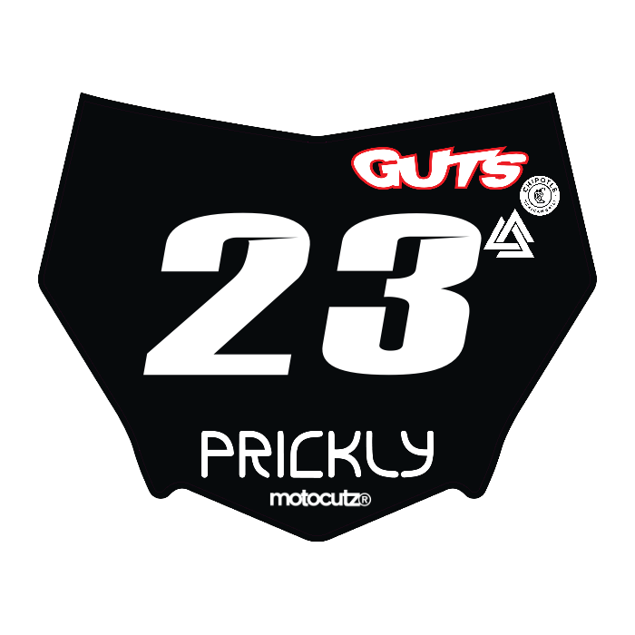 CUSTOM MOTOCUTZ FRONT PLATE DECAL