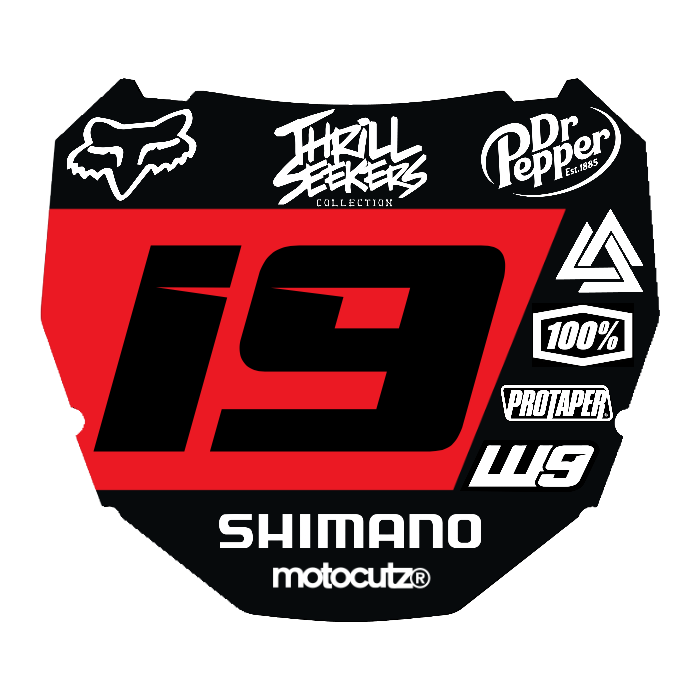 CUSTOM ODI NUMBER PLATE DECAL