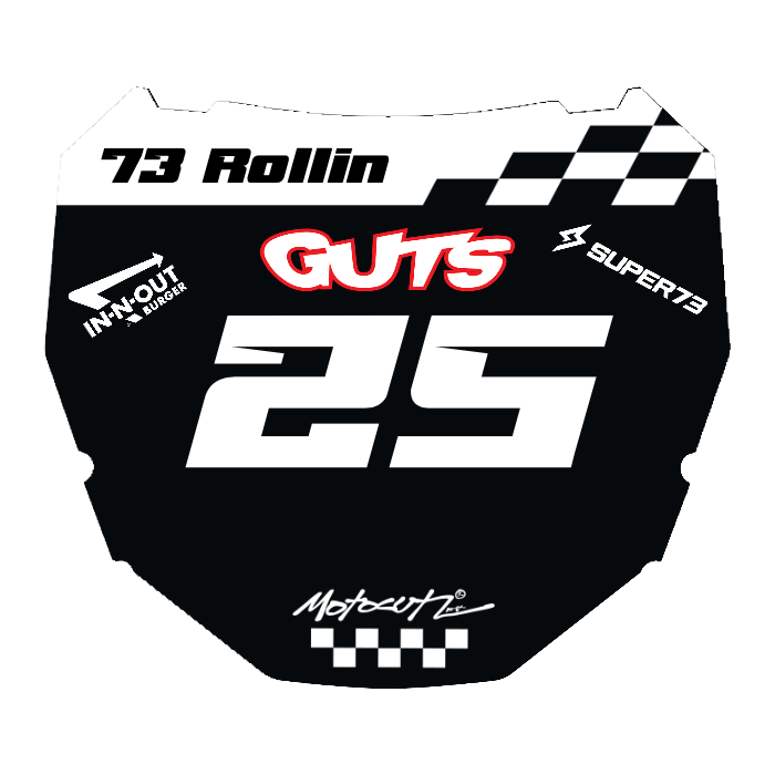 CUSTOM ODI NUMBER PLATE DECAL