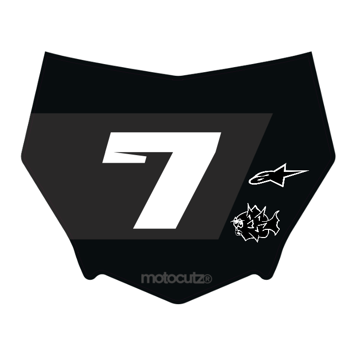 CUSTOM MOTOCUTZ FRONT PLATE DECAL