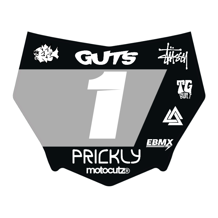 CUSTOM MOTOCUTZ FRONT PLATE DECAL