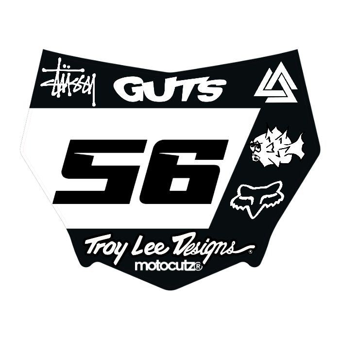 CUSTOM MOTOCUTZ FRONT PLATE DECAL