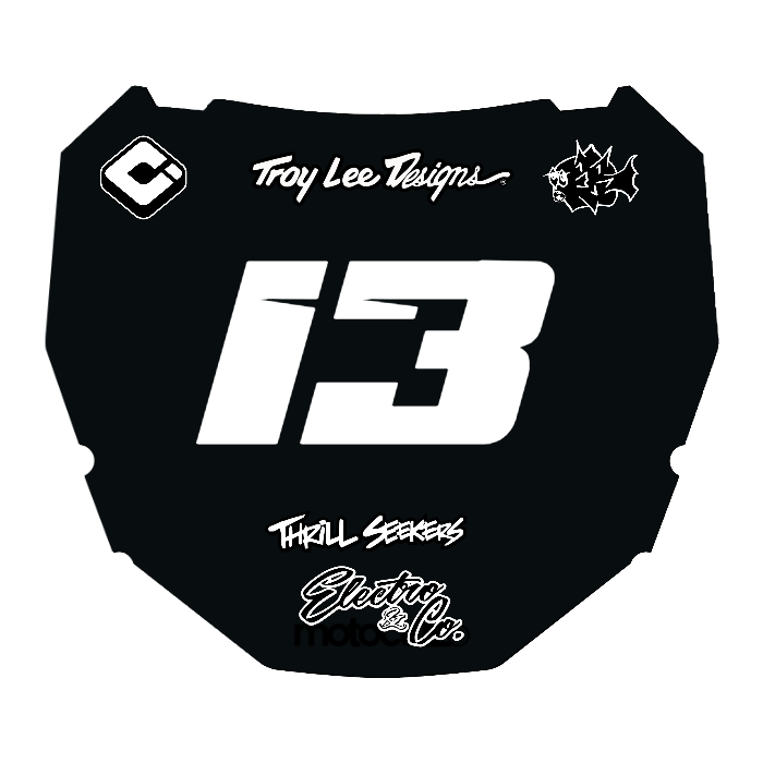 CUSTOM ODI NUMBER PLATE DECAL