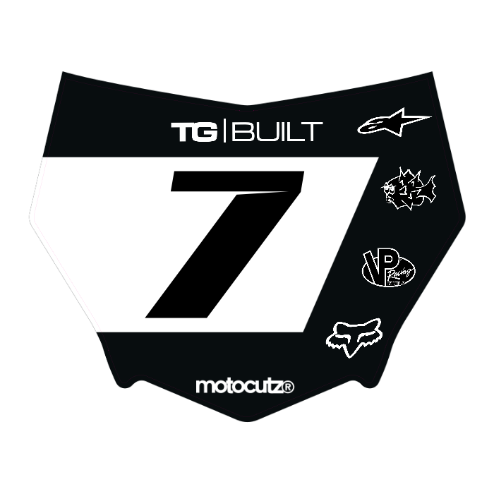 CUSTOM MOTOCUTZ FRONT PLATE DECAL