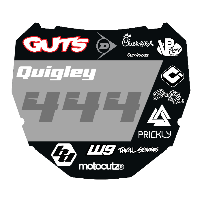 CUSTOM ODI NUMBER PLATE DECAL