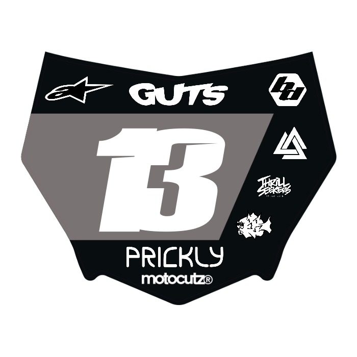 CUSTOM MOTOCUTZ FRONT PLATE DECAL