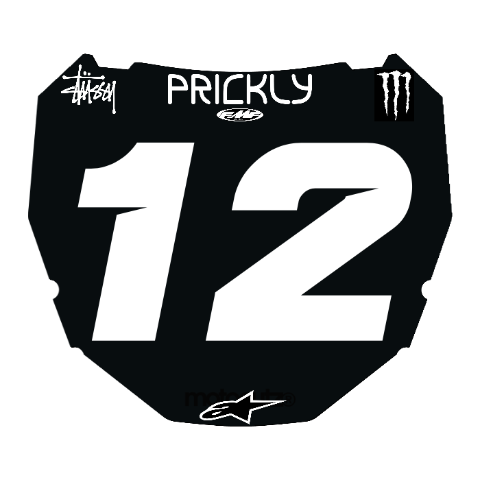 CUSTOM ODI NUMBER PLATE DECAL