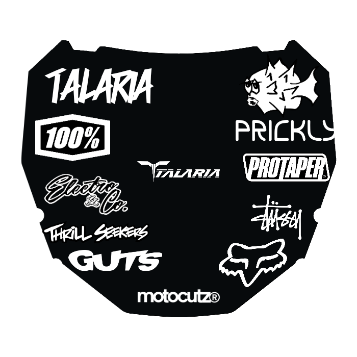 CUSTOM ODI NUMBER PLATE DECAL