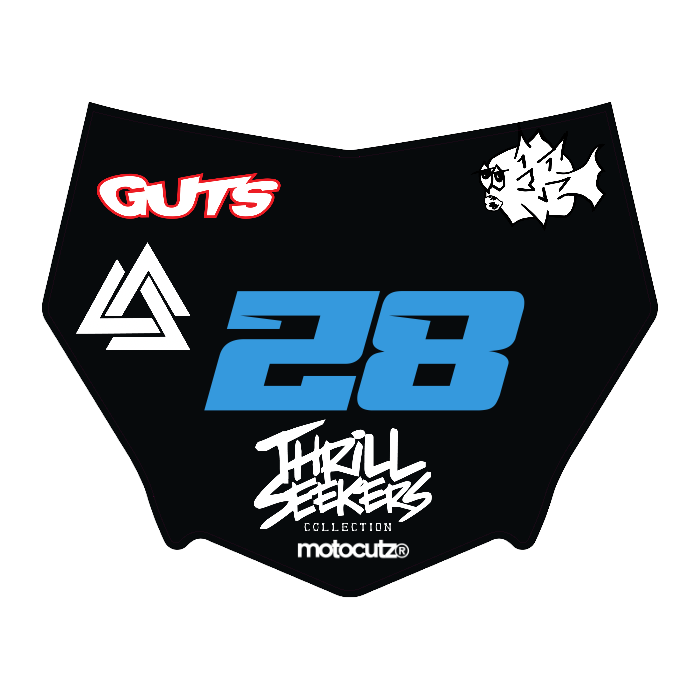 CUSTOM MOTOCUTZ FRONT PLATE DECAL