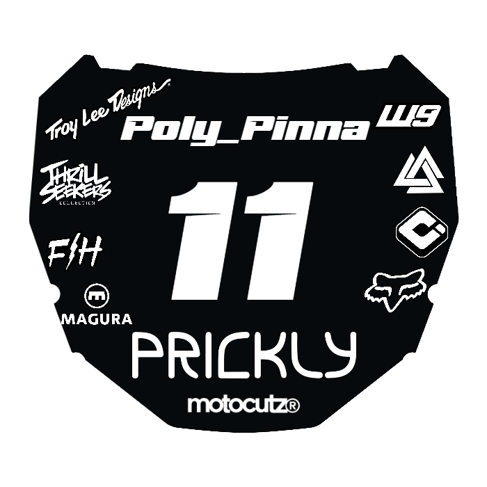 CUSTOM ODI NUMBER PLATE DECAL