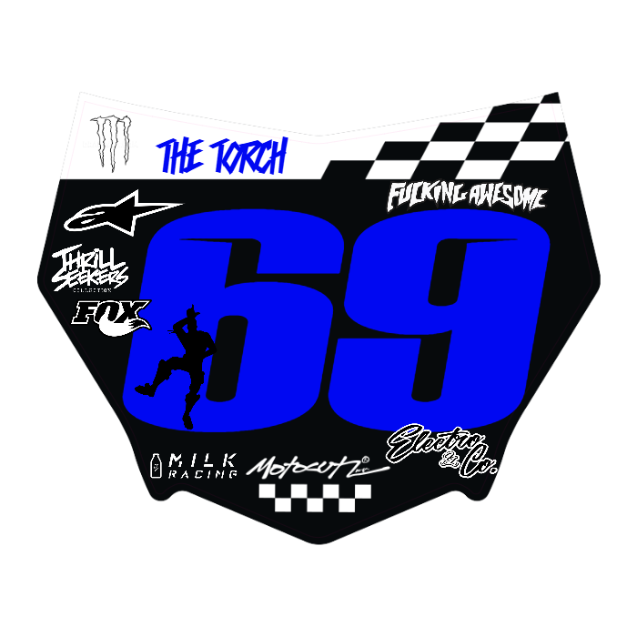 CUSTOM MOTOCUTZ FRONT PLATE DECAL