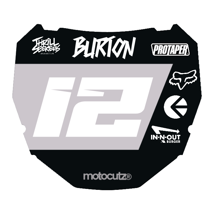 CUSTOM ODI NUMBER PLATE DECAL