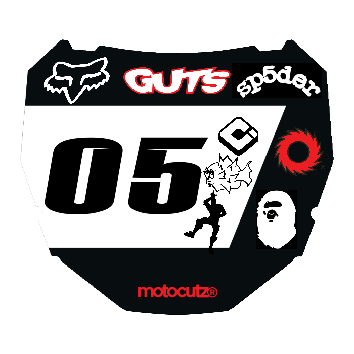 CUSTOM ODI NUMBER PLATE DECAL