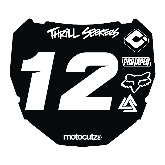 CUSTOM ODI NUMBER PLATE DECAL