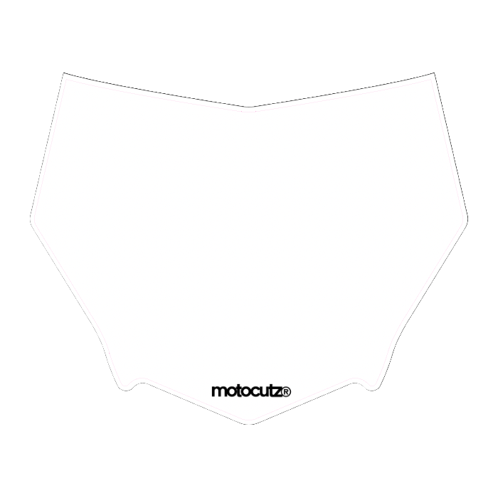 CUSTOM MOTOCUTZ FRONT PLATE DECAL