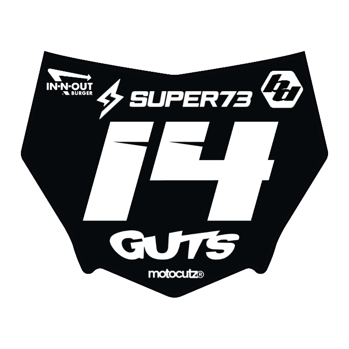 CUSTOM MOTOCUTZ FRONT PLATE DECAL