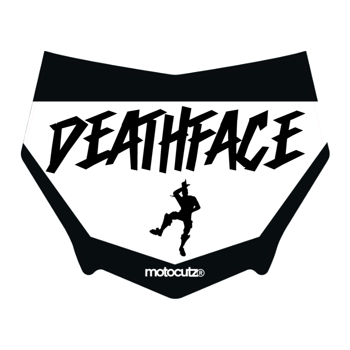 CUSTOM MOTOCUTZ FRONT PLATE DECAL