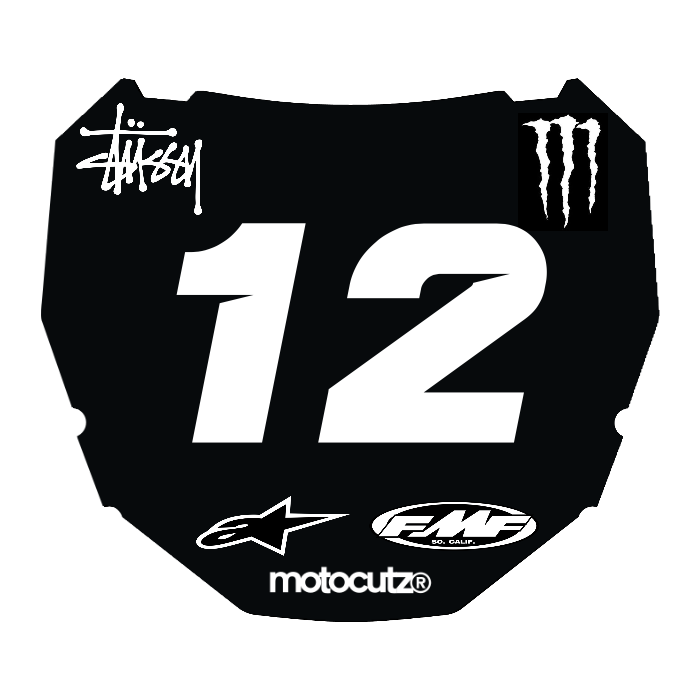 CUSTOM ODI NUMBER PLATE DECAL