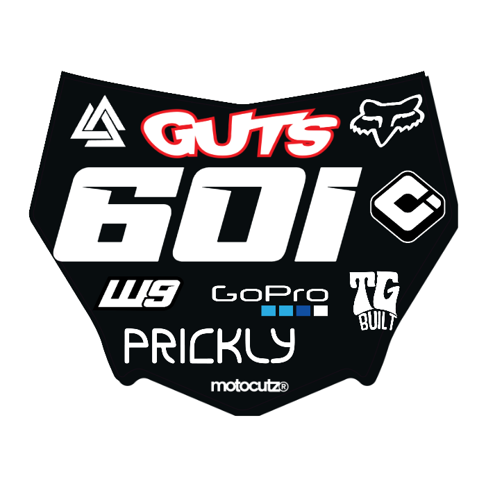 CUSTOM MOTOCUTZ FRONT PLATE DECAL