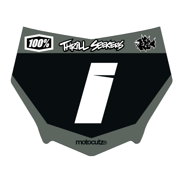 CUSTOM MOTOCUTZ FRONT PLATE DECAL