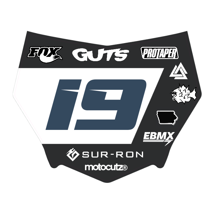CUSTOM MOTOCUTZ FRONT PLATE DECAL