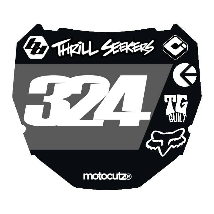 CUSTOM ODI NUMBER PLATE DECAL
