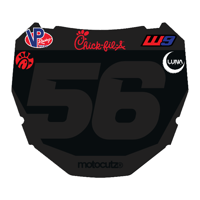 CUSTOM ODI NUMBER PLATE DECAL